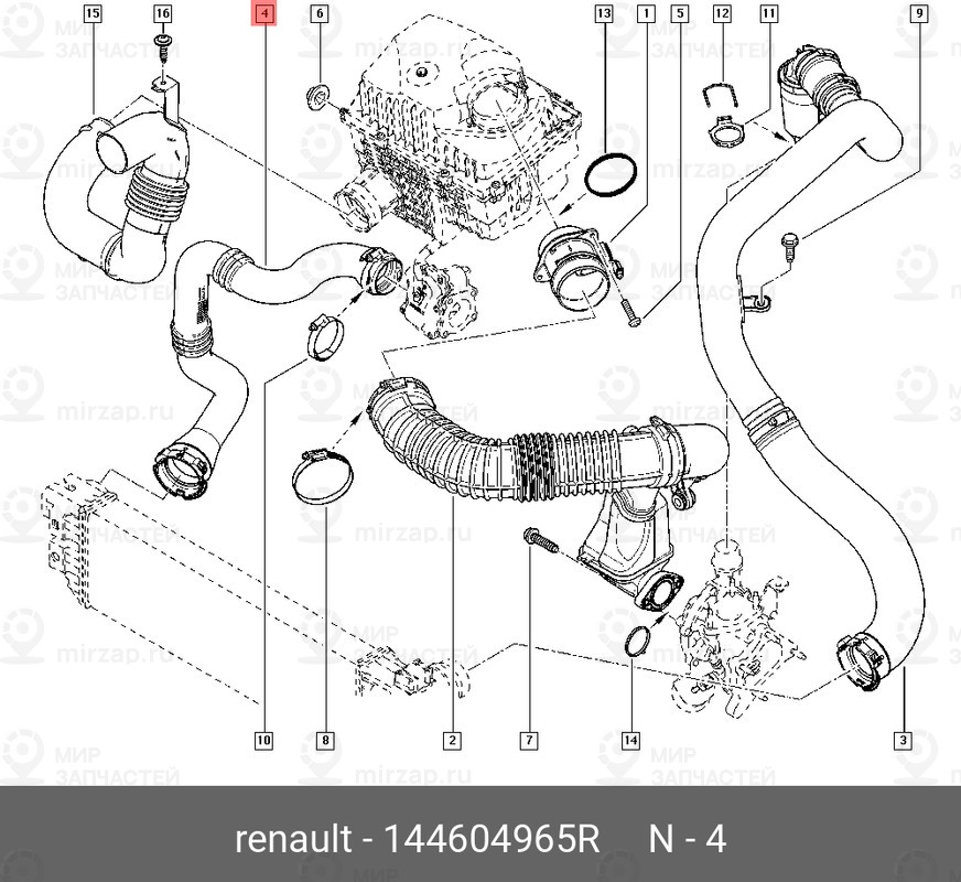 Запчасть NISSAN 144604965R