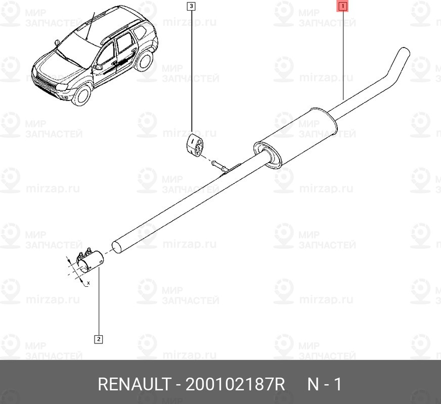 Запчасть NISSAN 200102187R