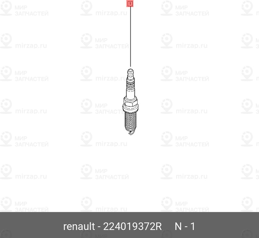 Запчасть NISSAN 224019372R