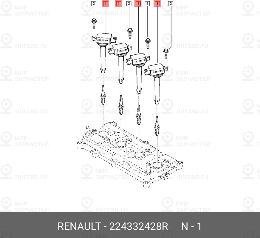 Запчасть NISSAN 224332428R
