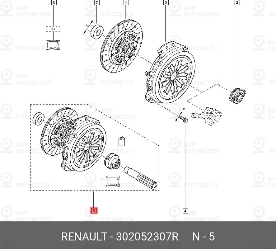 Запчасть NISSAN 302052307R