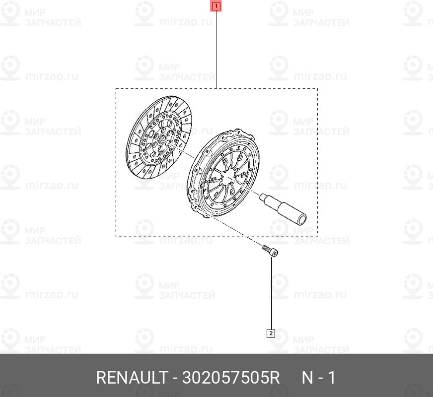 Запчасть NISSAN 302057505R