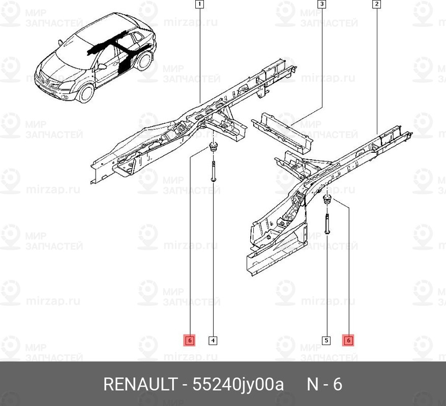 Запчасть NISSAN 55240JY00A