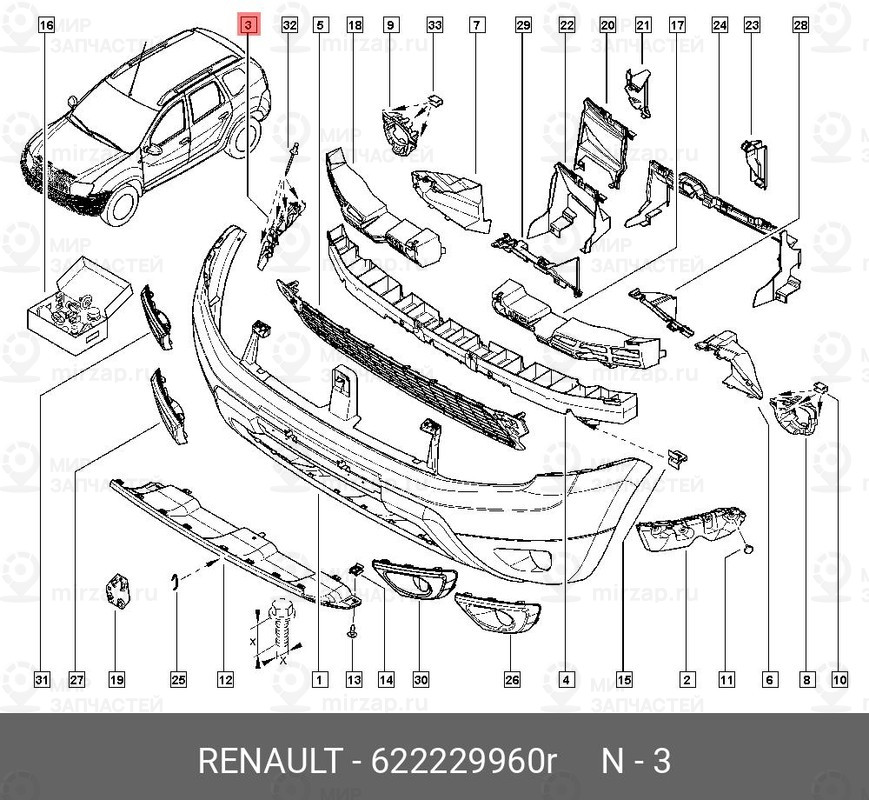 Запчасть NISSAN 622229960R