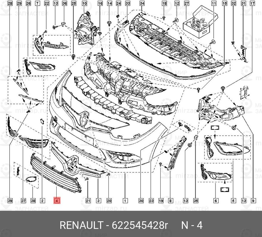 Запчасть NISSAN 622545428R