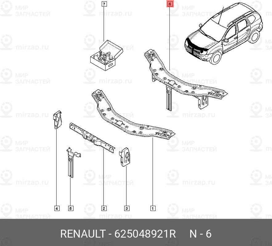 Запчасть NISSAN 625048921R