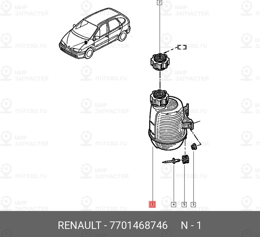 Запчасть NISSAN 7701468746