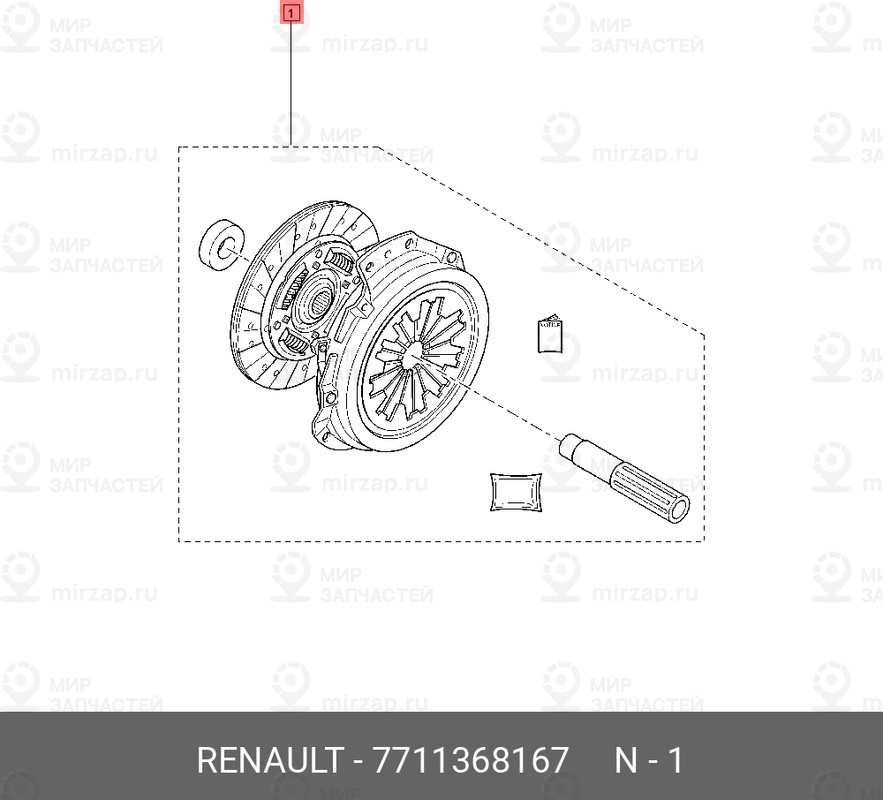 Запчасть NISSAN 7711368167