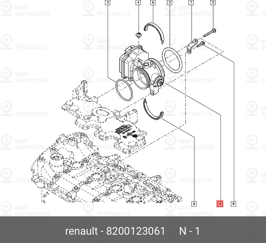 Запчасть NISSAN 8200123061