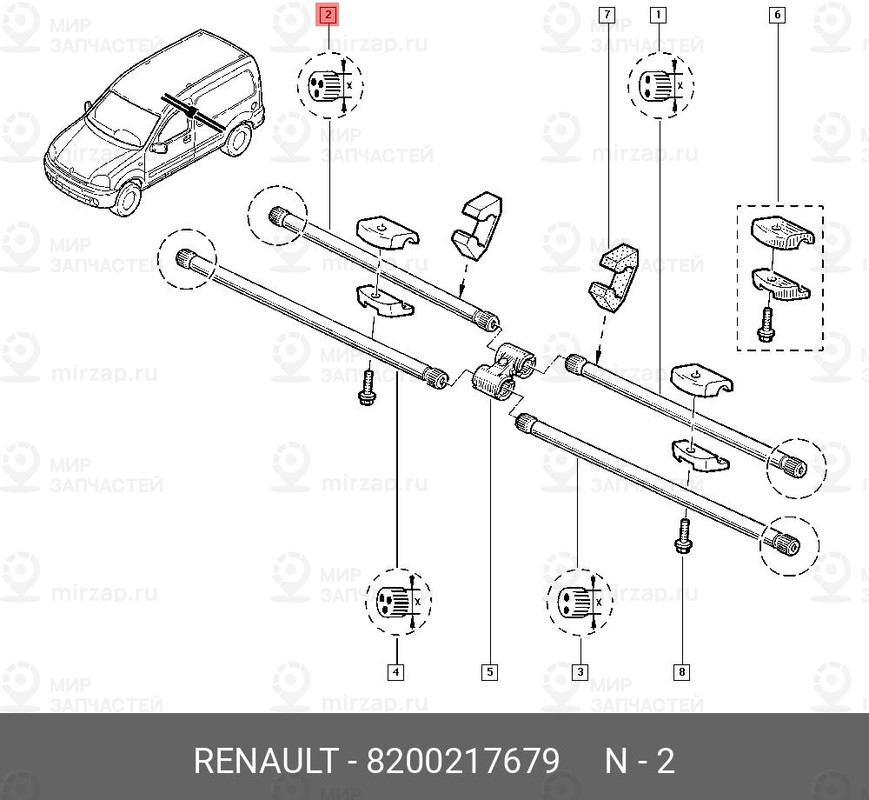 Запчасть NISSAN 8200217679
