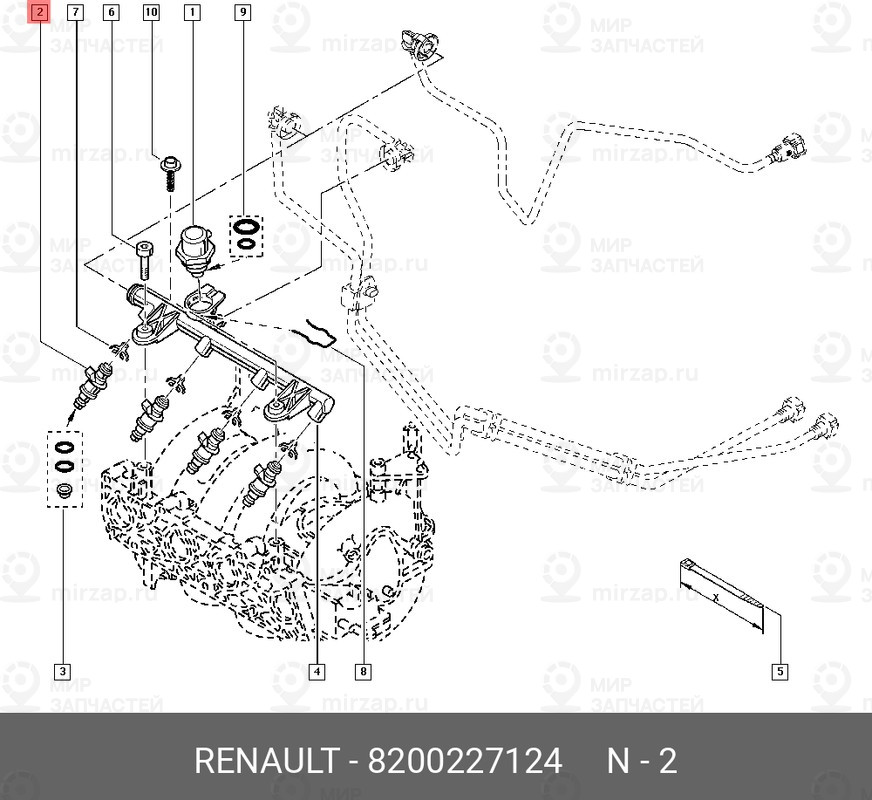 Запчасть NISSAN 8200227124