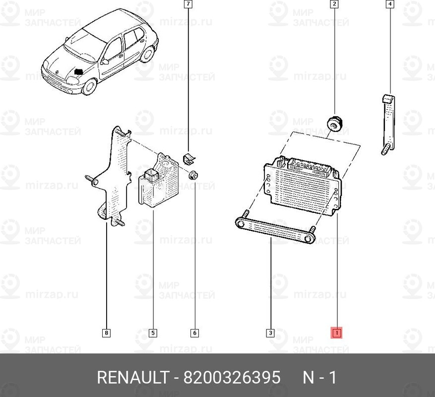 Запчасть NISSAN 8200326395