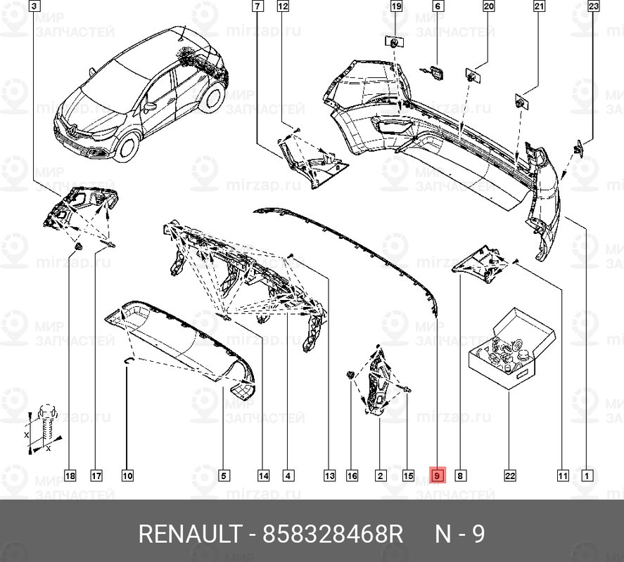 Запчасть NISSAN 858328468R