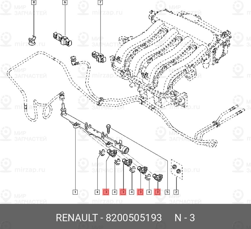 Запчасть NISSAN 8200505193