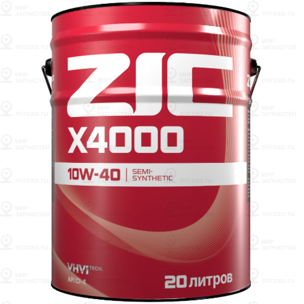 Масло Моторное Zic X4000 10W-40 Полусинтетическое 20 Л 192767 ZIC 192767