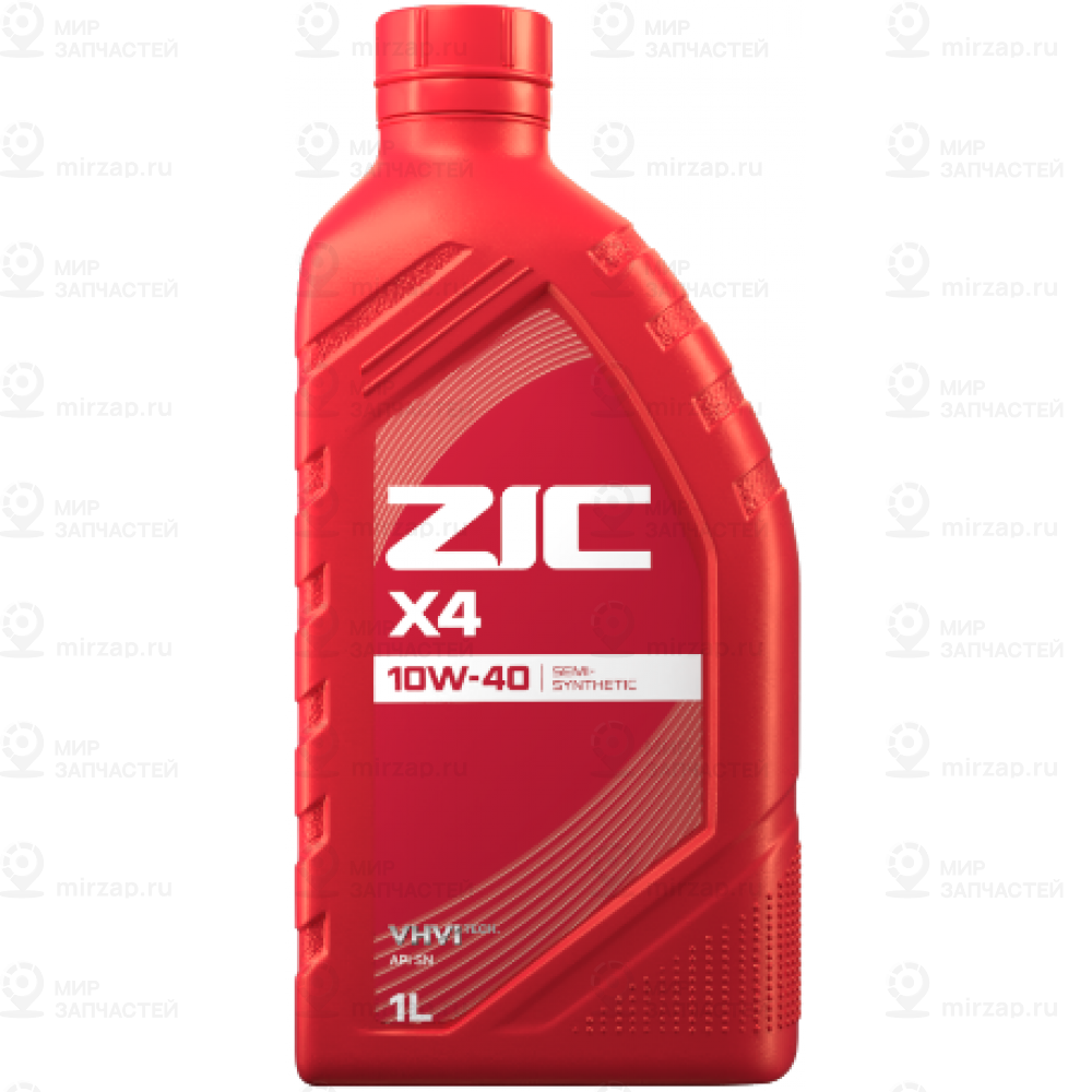 Масло Моторное Zic X4 10W-40 Полусинтетическое 1 Л 132766 ZIC 132766