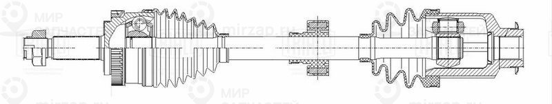 Приводной вал TRIALLI AR0879