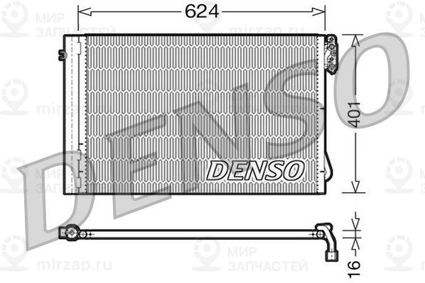 Конденсатор, кондиционер DENSO DCN05011
