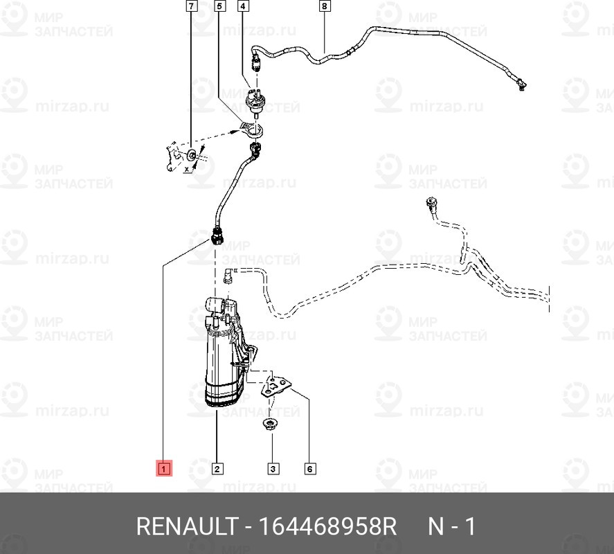 Запчасть NISSAN 164468958R