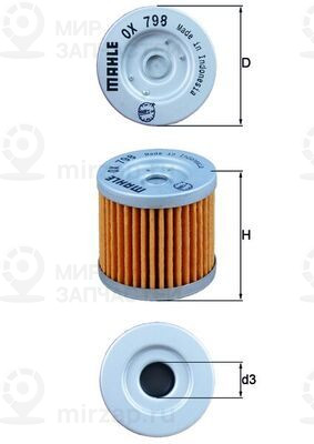 Запчасть MAHLE OX798