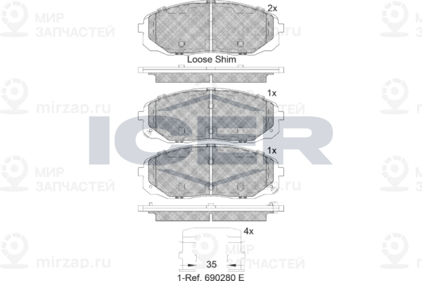 Запчасть ICER 182253