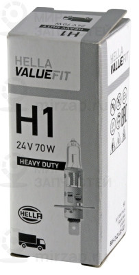Лампа Галогенная H1 / 24V / 70W / P14,5s Valuefit HELLA 8GH242632021