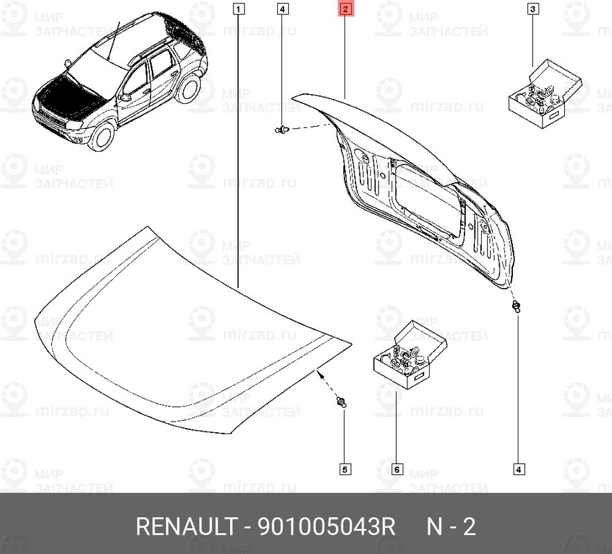 Запчасть NISSAN 901005043R