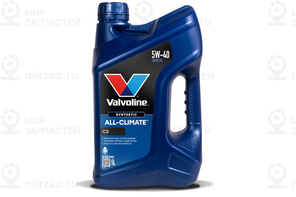 Масло Моторное Valvoline All Climate C3 5W-40 5Л Valvoline 908742