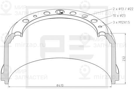 Запчасть PETERS ENNEPETAL 03641400A
