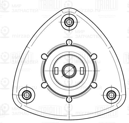 Опора стойки амортизатора TRIALLI SA2551