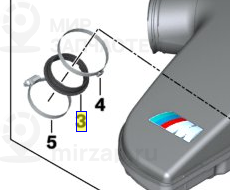 Шланг
 BMW 11617834685