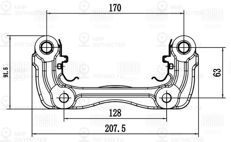Ремкомплект, тормозной суппорт TRIALLI CF800183