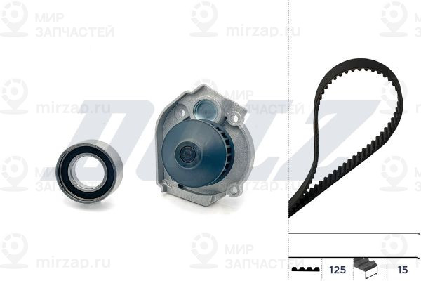 Водяной насос + комплект зубчатого ремня DOLZ KD091