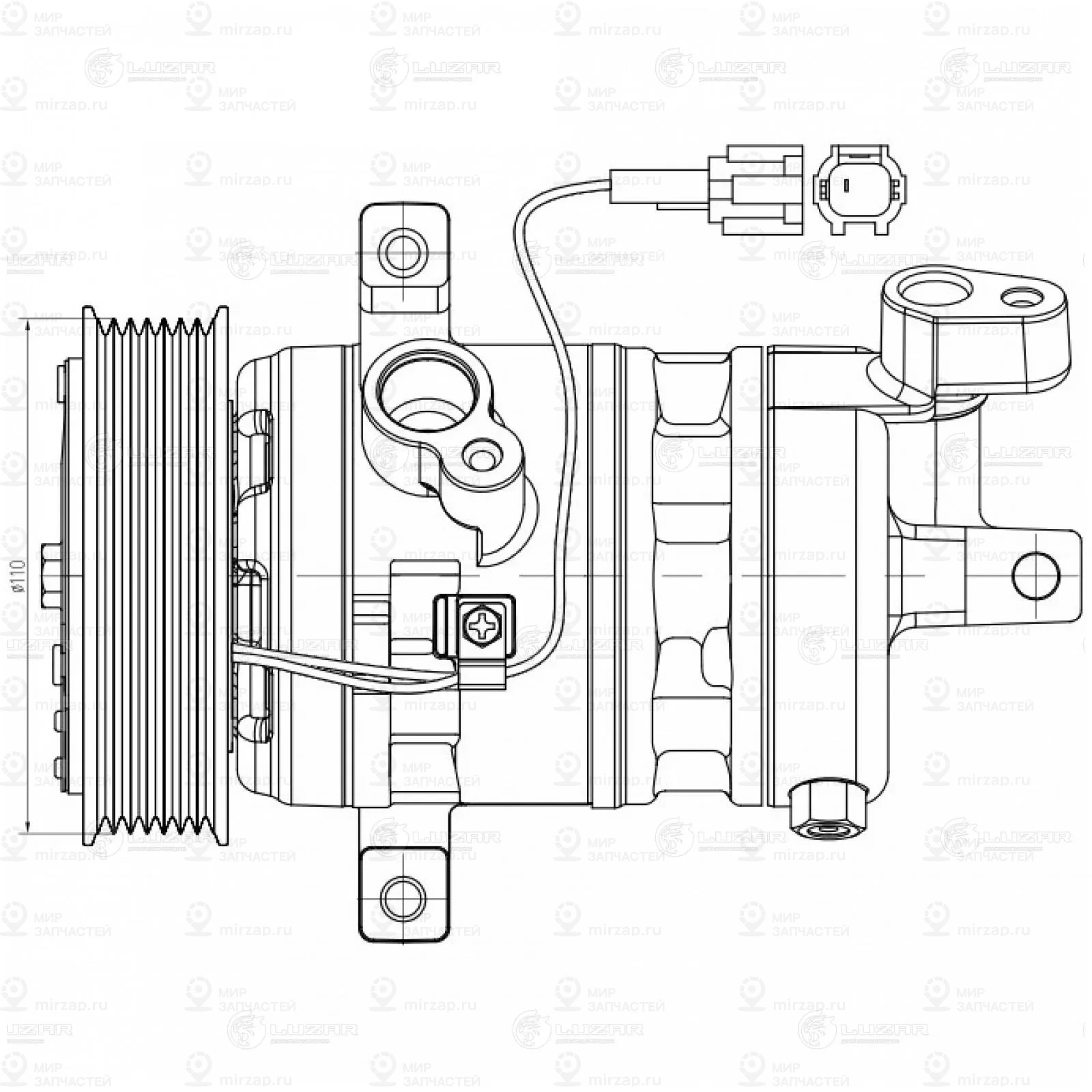 Запчасть LUZAR LCAC1407