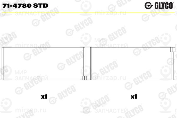 Запчасть GLYCO 714780STD
