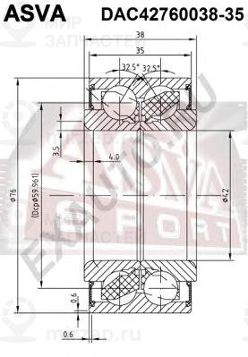 Запчасть ASVA DAC4276003835