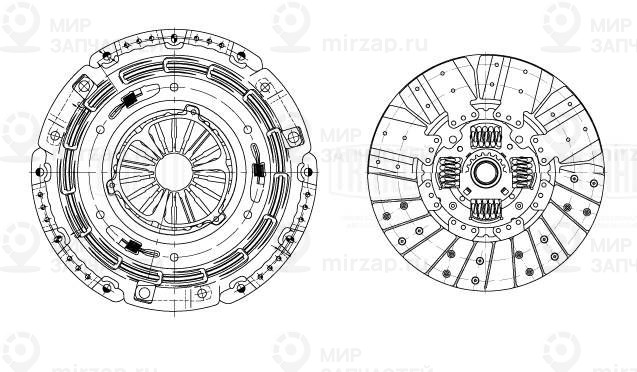 Комплект сцепления TRIALLI FR1031