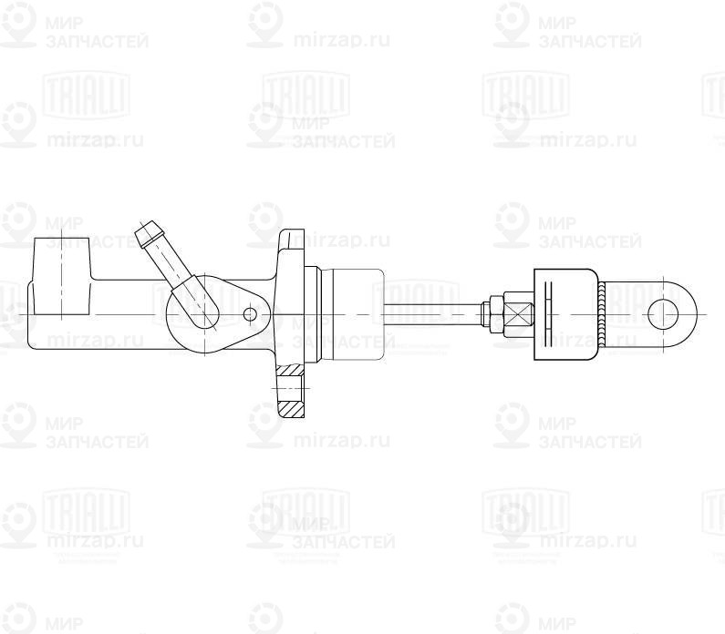 Главный цилиндр, система сцепления TRIALLI CF809