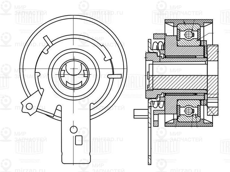 Паразитный / Ведущий ролик, зубчатый ремень TRIALLI CM6399