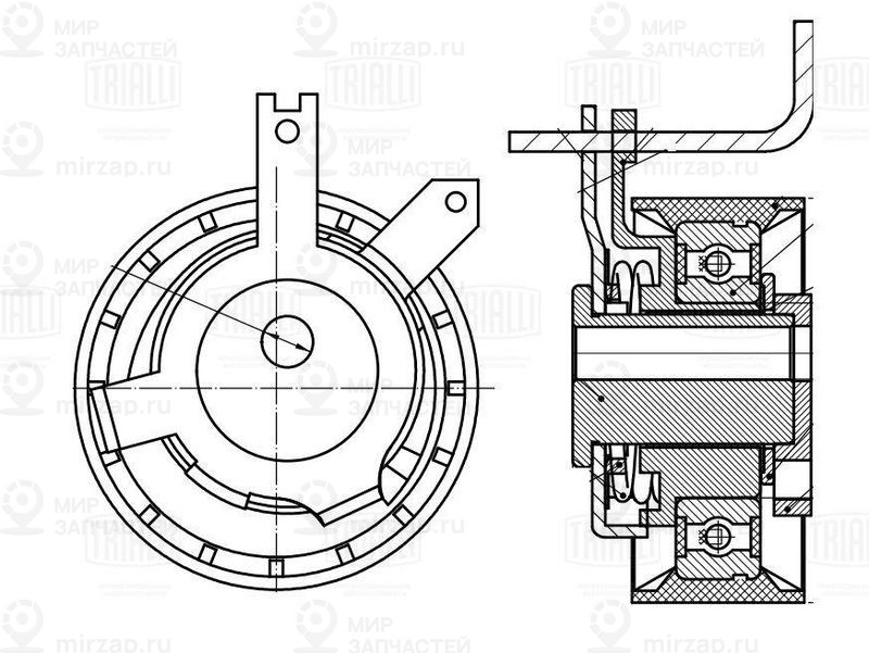 Паразитный / ведущий ролик зубчатого ремня TRIALLI CM6502