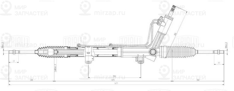 Рулевой механизм TRIALLI CRS1029