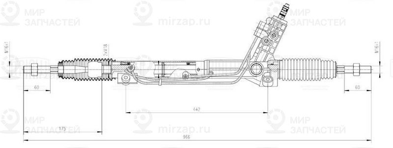 Рулевой механизм TRIALLI CRS2616