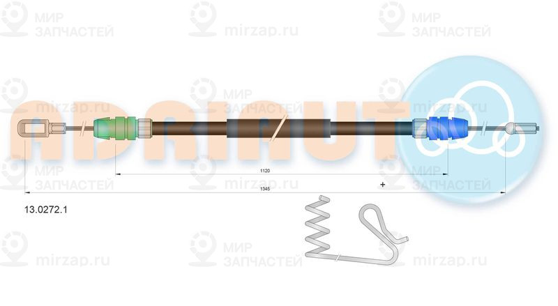 Тросик, cтояночный тормоз ADRIAUTO 1302721