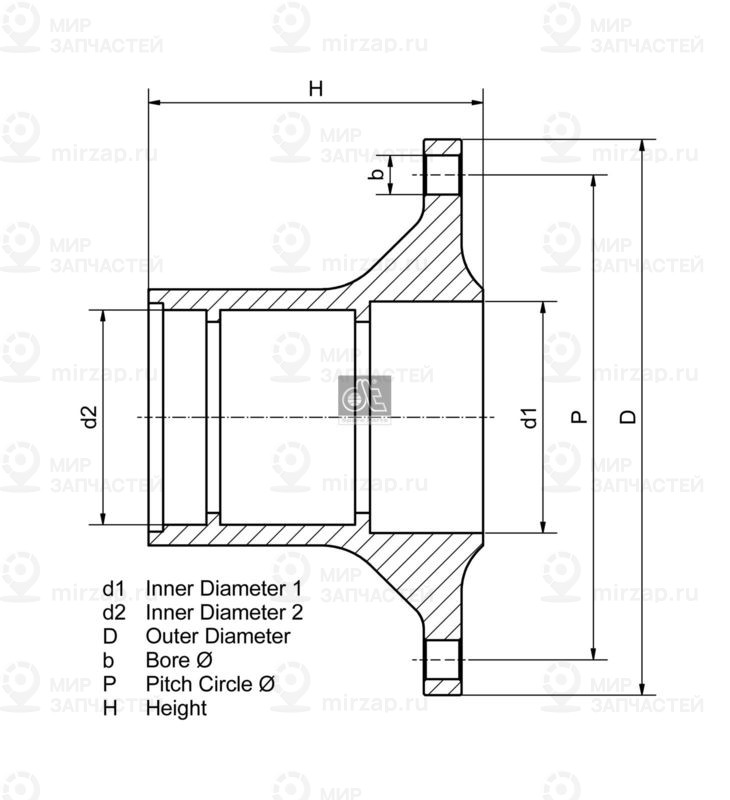 Ступица колеса DT 265243
