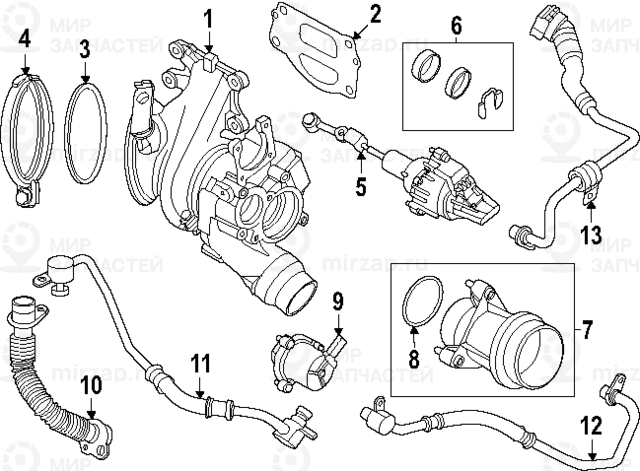 Dichtung Abgaskrьmmer/Turbolader
 BMW 11658631900