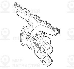 Замена Турбонагн. С Выпускным Коллекторо
 BMW 11658662073