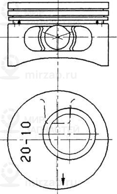 Поршень KOLBENSCHMIDT 90245610