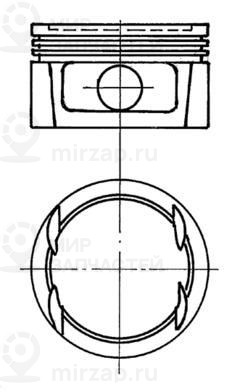 Поршень KOLBENSCHMIDT 91023700