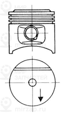Запчасть KOLBENSCHMIDT 93677610