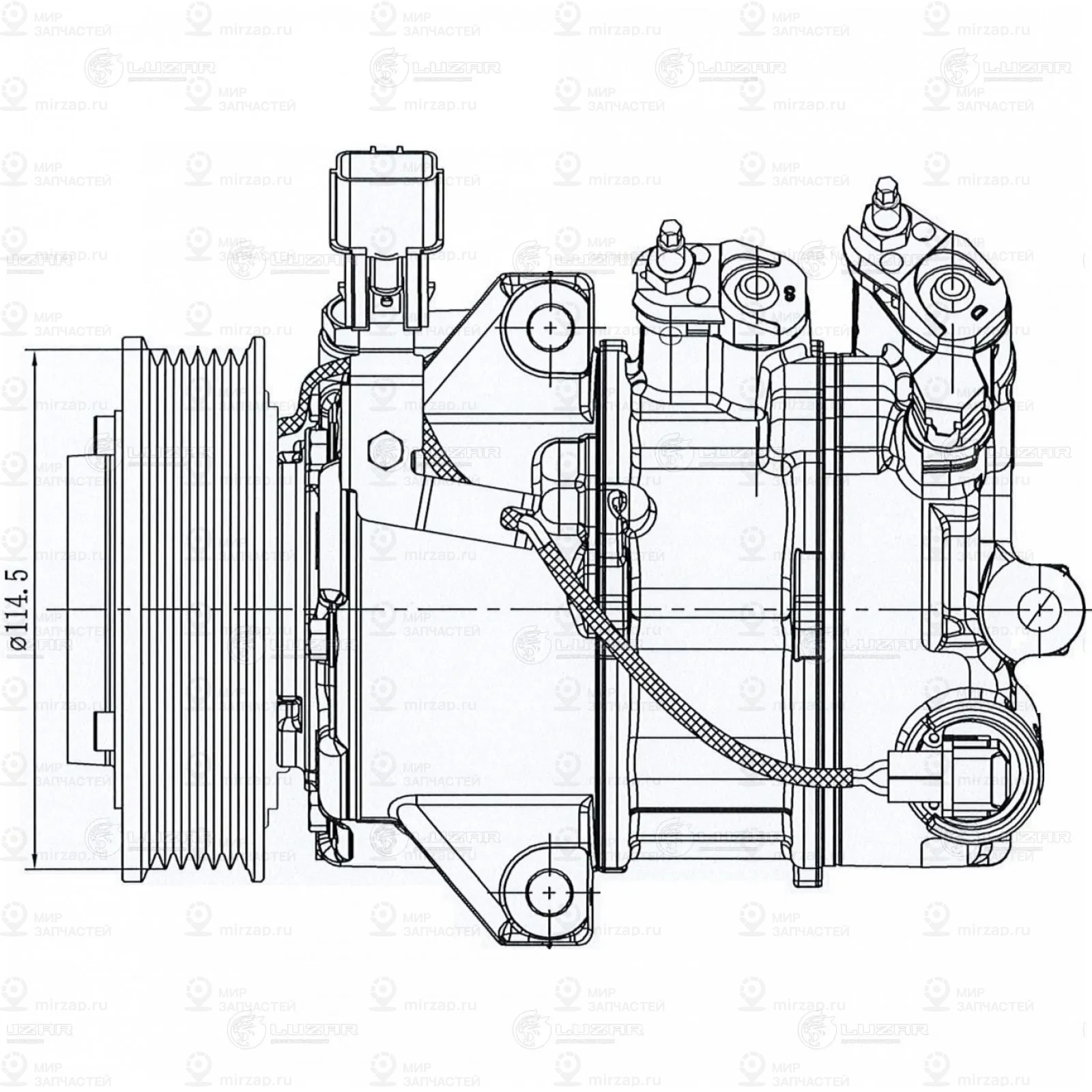 Запчасть LUZAR LCAC0815